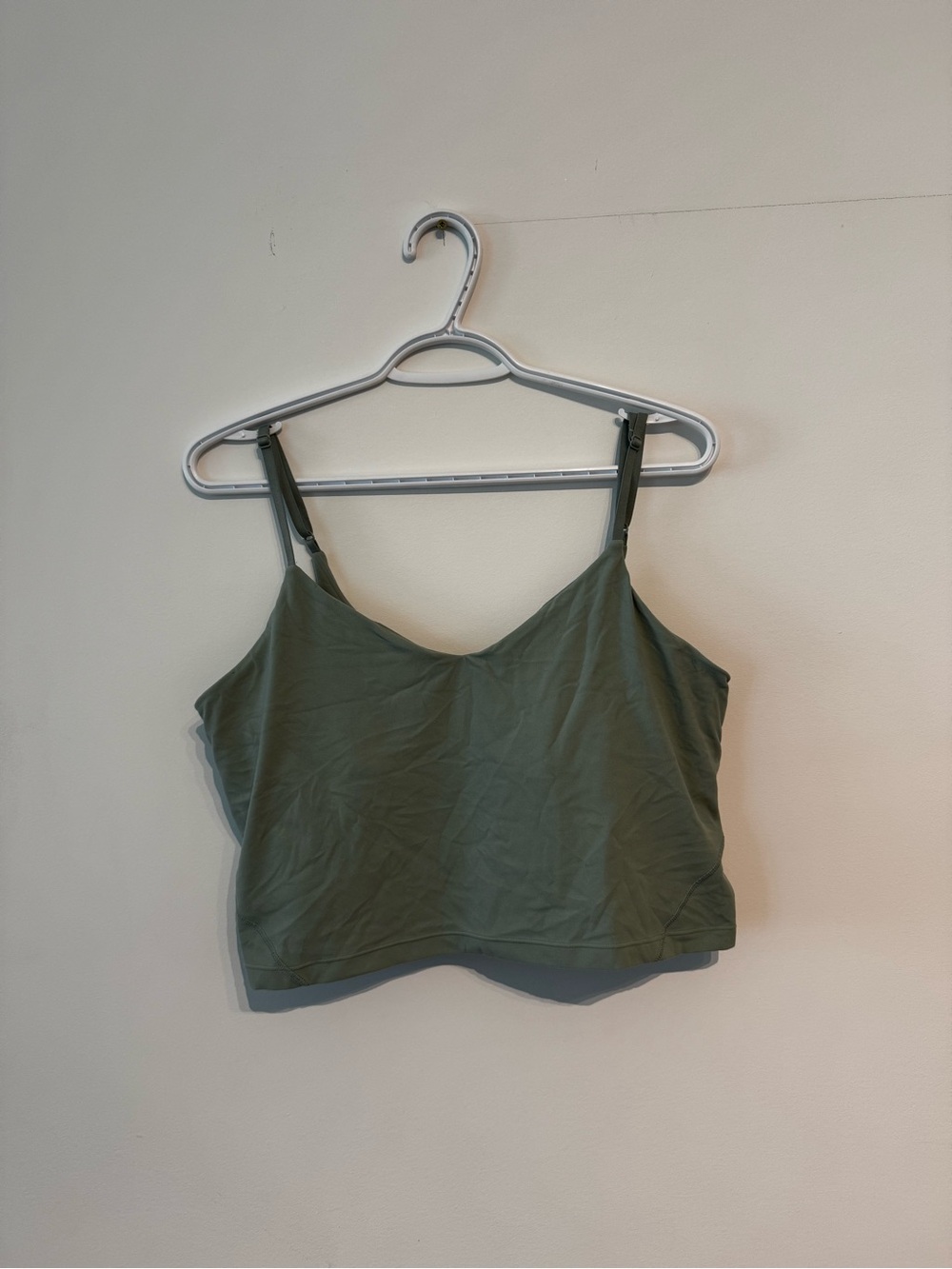 Lululemon Women's Olive Green V-Neck Camisole Top
